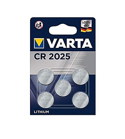 Surse de energie - Baterie Varta CR2025 3V litiu blister 5 buc.
