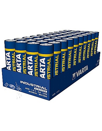 AA LR6 - Baterie Varta Industrial AA R6 1,5V alcalina cutie 40 buc.