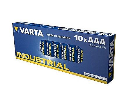 AAA LR3 - Baterie Varta Industrial AAA R3 1,5V alcalina set 10 buc.