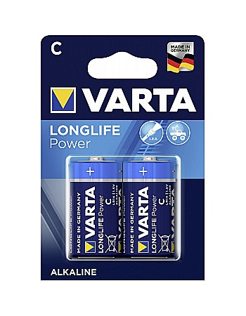 Baterie Varta Long Life Power C R14 1,5V alcalina set 2 buc.