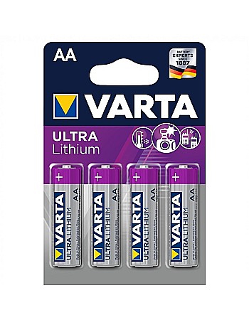 Surse de energie - Baterie Varta Ultra Lithium AA R6 1,5V litiu set 4 buc.