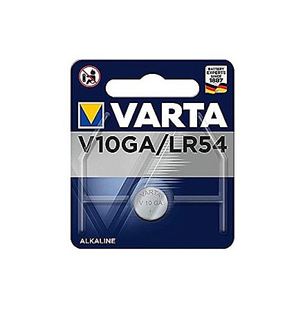 Baterii Alcaline Tip AG - Baterie Varta V10GA Alcalina 1,5V AG10 LR1130 LR54 set 1 buc.