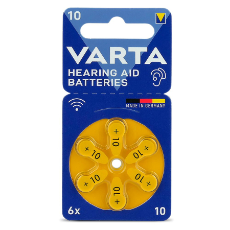 Baterii Varta 10 PR70 Zinc-Aer 1,4V Pentru Aparate Auditive Cutie 60 Buc [1]