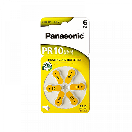 Baterii Panasonic 10 PR70 PR10 Zinc-Aer 1,4V Pentru Aparate Auditive Set 60 Baterii [1]