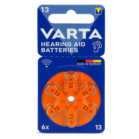 Baterii Varta 13 PR48 Zinc-Aer 1,4V Pentru Aparate Auditive Cutie 60 Buc [1]