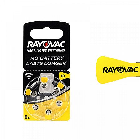 Baterii Rayovac Acoustic 10 PR70 Zinc-Aer 1.45V Pentru Aparate Auditive Set 60 Baterii [1]