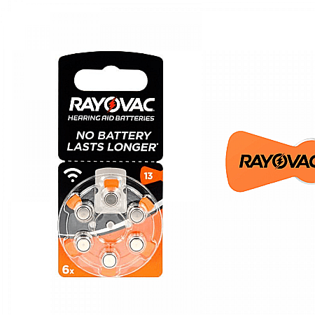 Baterii Rayovac Acoustic 13 PR48 Zinc-Aer 1.45V Pentru Aparate Auditive Set 60 Baterii [1]