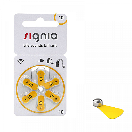 Baterii Signia 10 PR70 Zinc-Aer 1.45V Pentru Aparate Auditive Set 60 Baterii [1]