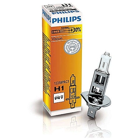 Accesorii auto - Bec far auto Philips Vision 12258PRC1 +30% H1 12V 55W