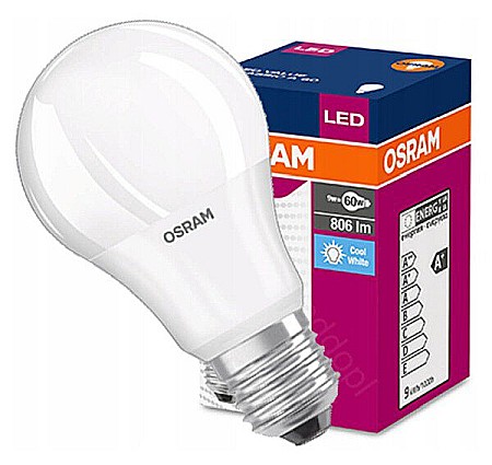 Becuri LED - Bec LED Osram 8.5W E27 A60 4000k lumina naturala