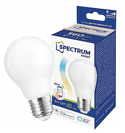 Becuri LED - Bec LED WiFi Spectrum SMART CCT 5W E27 dimabil