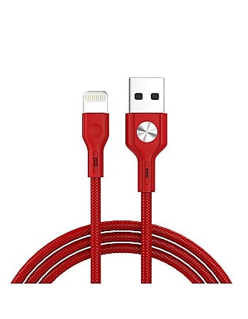 Cabluri USB - Cablu USB iPhone Lightning CD Leather Golf GC-60i Rosu