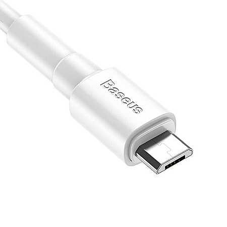 Cablu USB la Micro USB Baseus Quick Charge 2.4A 1 metru alb incarcare si date CAMSW-02 [2]
