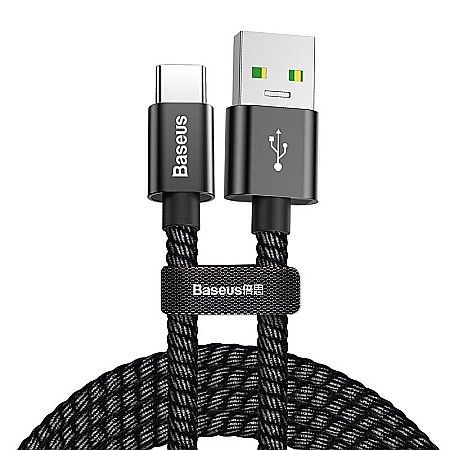 Cabluri USB - Cablu USB la Tip C Baseus CATKC-A01 Black Super Quick Charge 5A incarcare si date