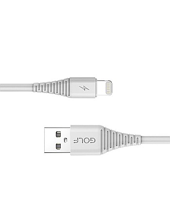Cablu USB Lightning FAST CHARGE Flying Fish Golf GC-64i Alb [1]