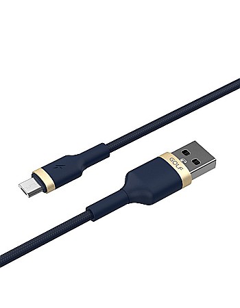 Cablu USB micro USB FAST CHARGE Metal Braided Golf GC-71m ALBASTRU [1]