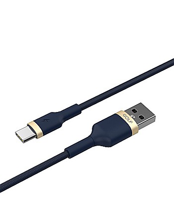 Cablu USB Tip C FAST CHARGE Metal Braided Golf GC-71t ALBASTRU [1]