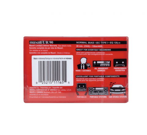 Casete audio 90 minute Maxell UR90 neinregistrata set 5 buc [2]
