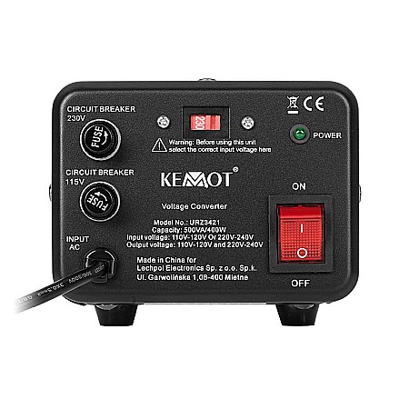 Convertor tensiune 400W 115V ⇄ 230V 500VA Kemot URZ3421 [1]