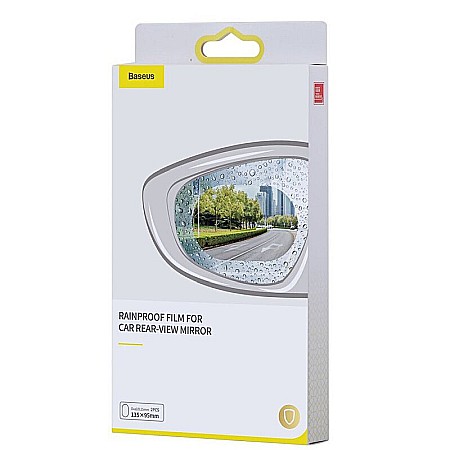 Folie Auto Oglinda Retrovizoare Anticondens Baseus 135 x 95 mm SGFY-C02 Clear set 2 buc. [1]