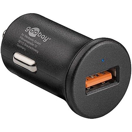 Incarcatoare auto - Incarcator auto iesire USB 3A Quick Charge QC 3.0 Fast Charger GOOBAY 45162
