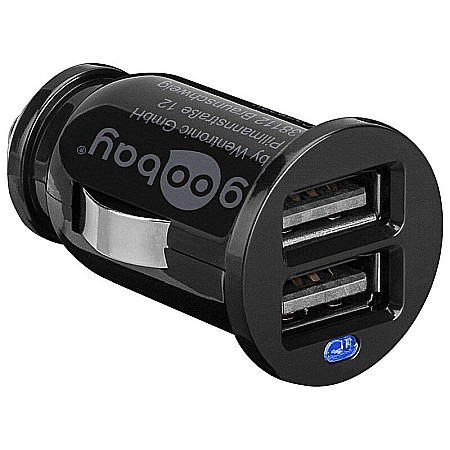 Incarcatoare auto - Incarcator Auto USB Dual 12-24V 2.1A Goobay 44177