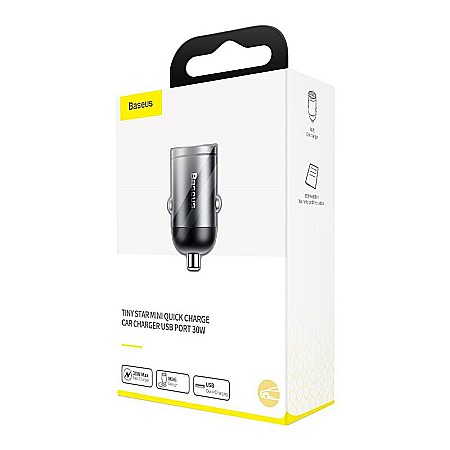 Incarcator Auto USB Quick Charge 30W 5A Baseus Tiny Star Mini VCHX-A0G [3]