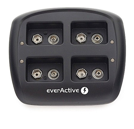 Incarcatoare - Incarcator EverActive NC-109 pentru acumulatori tip 9V 6LR61 6F22 4 canale de incarcare