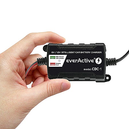 Incarcator inteligent 6V / 12V 1Ah EverActive CBC-1 pentru acumulatori stationari etansi plumb-acid VRLA SLA AGM GEL [3]