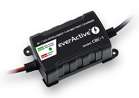 Incarcator inteligent 6V / 12V 1Ah EverActive CBC-1 pentru acumulatori stationari etansi plumb-acid VRLA SLA AGM GEL [2]