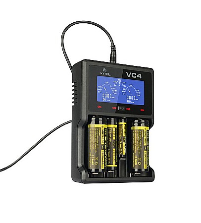 Incarcator pentru acumulatori Li-ion Ni-Mh Xtar 4 canale VC4 3.6V / 3.7V 18650 / 14500/ 26650 / AA /AAA [2]