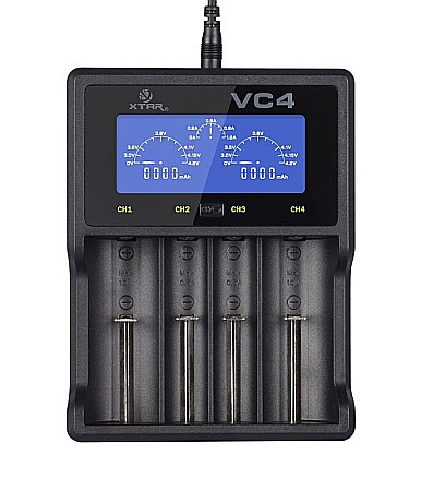 Surse de incarcare - Incarcator pentru acumulatori Li-ion Ni-Mh Xtar 4 canale VC4 3.6V / 3.7V 18650 / 14500/ 26650 / AA /AAA