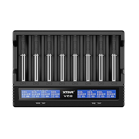 Surse de incarcare - Incarcator pentru acumulatori Li-ion Xtar 8 canale VC8 3,6V / 3,7V 18650 / 14500/ 26650