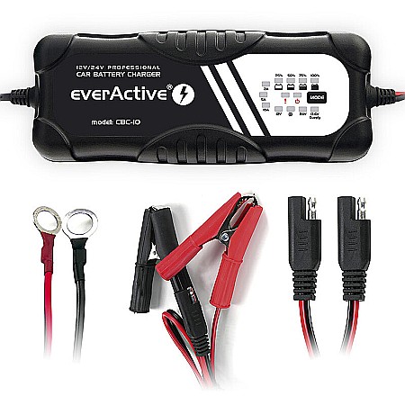 Redresoare - Incarcator Profesional 12V / 24V - max. 10ah Everactive CBC-10 pentru acumulatori stationari gel plumb-acid auto moto