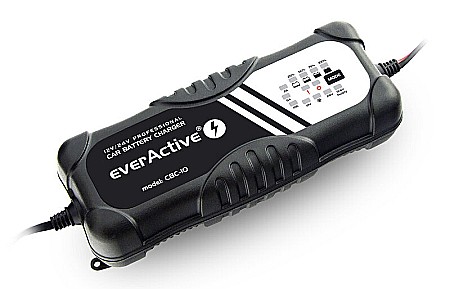 Incarcator Profesional 12V / 24V - max. 10ah Everactive CBC-10 pentru acumulatori stationari gel plumb-acid auto moto [3]