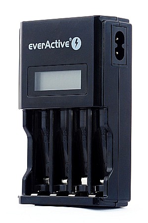 Surse de incarcare - Incarcator smart cu 4 canale pentru acumulatori AA (R6) sau AAA (R3) 1.2V Ni-MH EverActive NC450