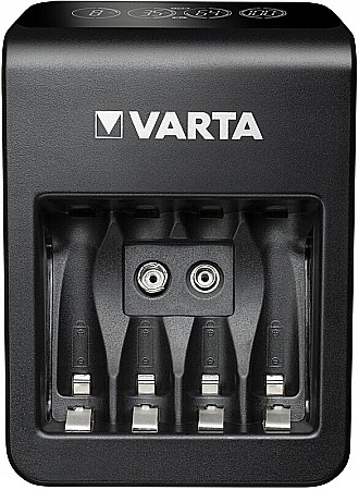 Incarcator Varta LCD PLUG PLUS cu 4 acumulatori AA R6 2100mAh Ni-MH 1,2V 57687 [1]