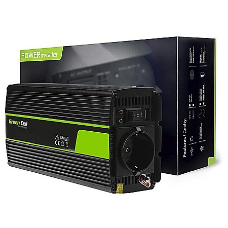 Invertoare Auto - Invertor auto de la 12V la 230V 500W/1000W Green Cell INV03