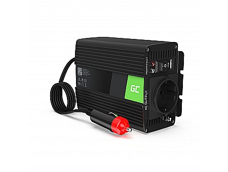 Invertoare Auto - Invertor de tensiune auto de la 12V la 230V 150W/300W Green Cell INV06