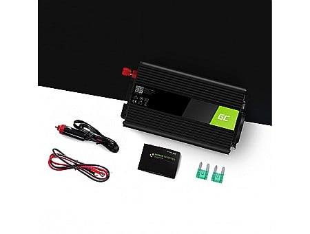 Invertor de tensiune auto de la 12V la 230V 300W unda sinusoidala pura Green Cell INV05DE [1]