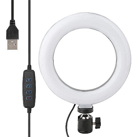 Kit vlogging 48 LED-uri 6 inch 8W USB Platinet [1]