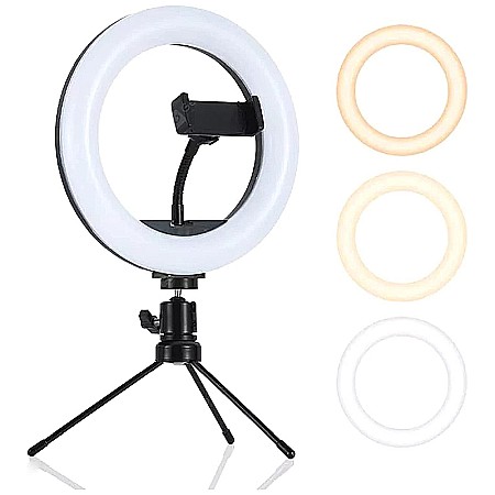 Kit vlogging 72 LED-uri 8 inch 10W USB Platinet [2]