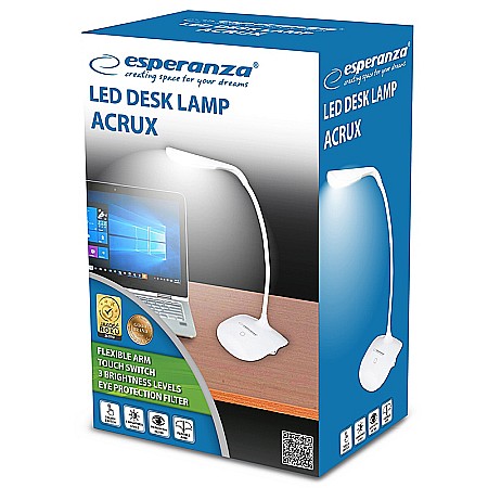 Lampa birou LED Acrux Esperanza 3W USB sau cu baterii AAA R3 [1]