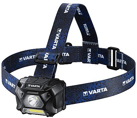 Lanterne - Lanterna frontala LED 3W  Varta Work Flex Motion Sensor H20 18648 cu 3 baterii AAA