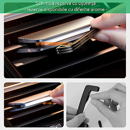 Set 6 rezerve odorizant auto Baseus Metal Paddle aroma trandafir [2]