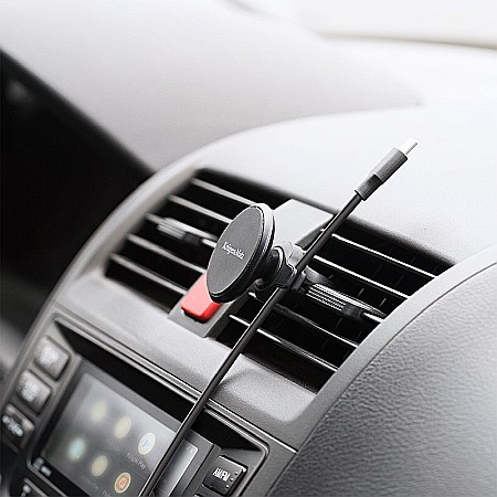 Suport auto pentru telefon prindere grila magnetic KrugerMatz KM1363 [4]