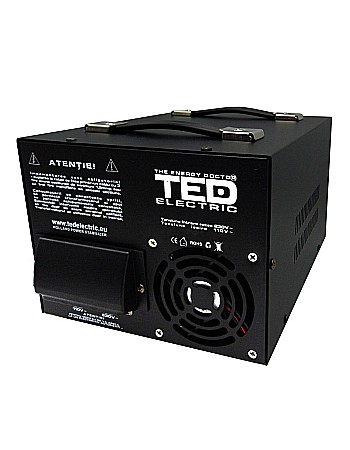 Transformator de tensiune de la 230-220V la 110-115V 8000VA/6400W cu carcasa TED Electric [1]