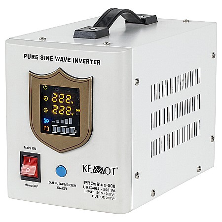 UPS-uri - UPS centrala termica 300W 500VA 12V unda sinusoidala pura negru Kemot URZ3404B