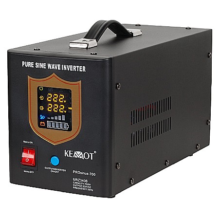 UPS-uri - UPS centrala termica 700W 1000VA 12V unda sinusoidala pura negru Kemot URZ3406B