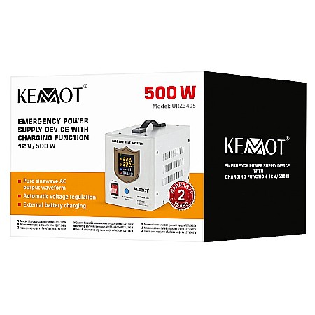 UPS pentru centrala termica 500W 800VA 12V Sinus Pur Kemot URZ3405 alb [3]